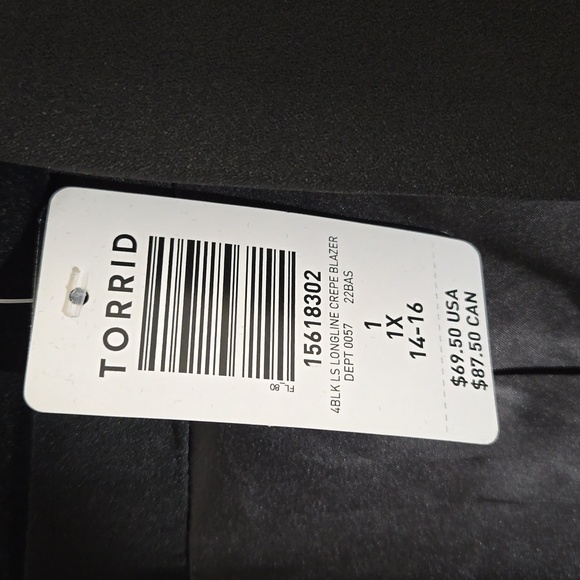 1 Preloved Torrid Size 1 (14/16) blazer - Picture 3 of 7